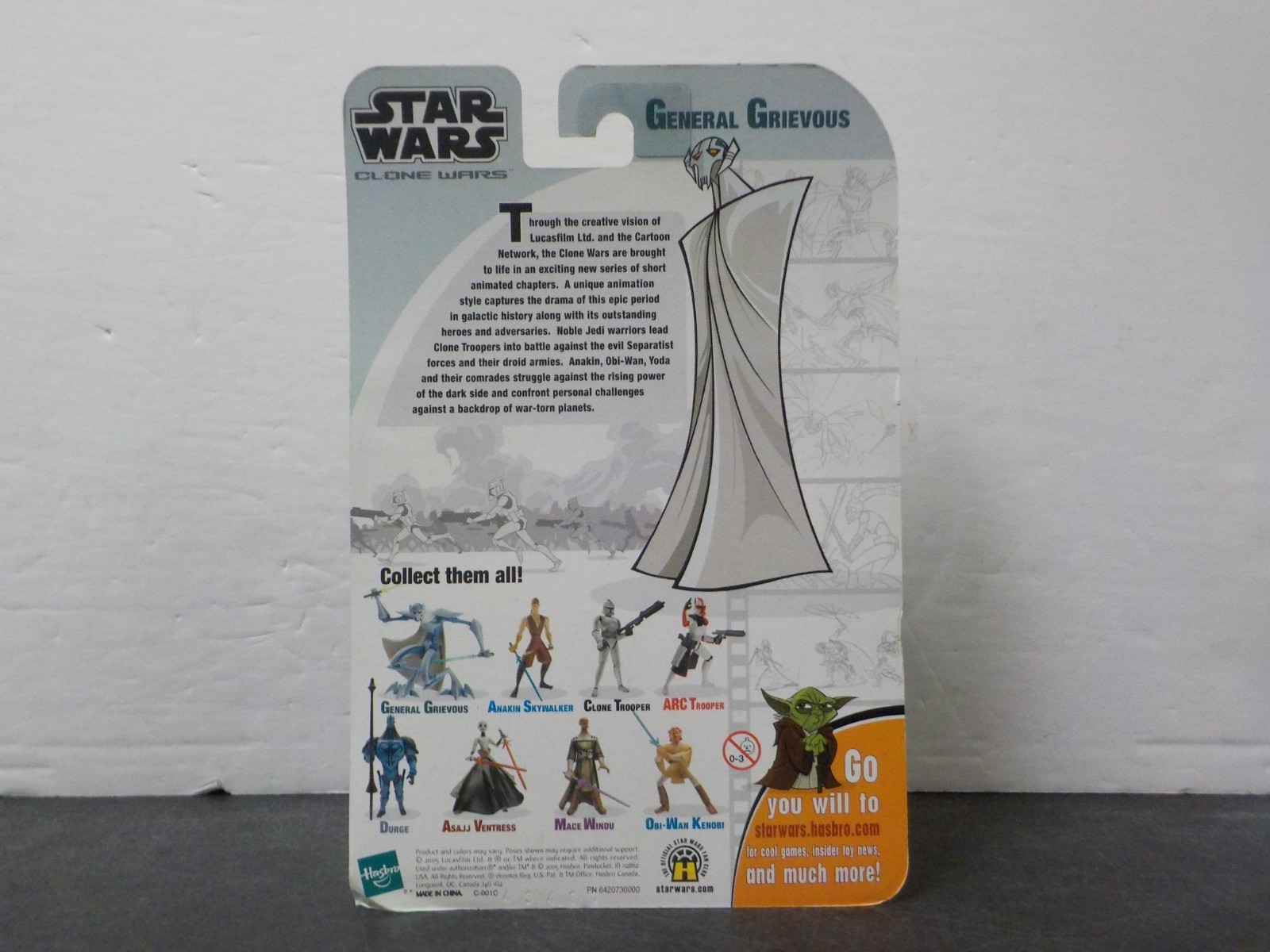 G527 Star Wars Hasbro 2005 Clone Wars Cartoon Network General Grievous