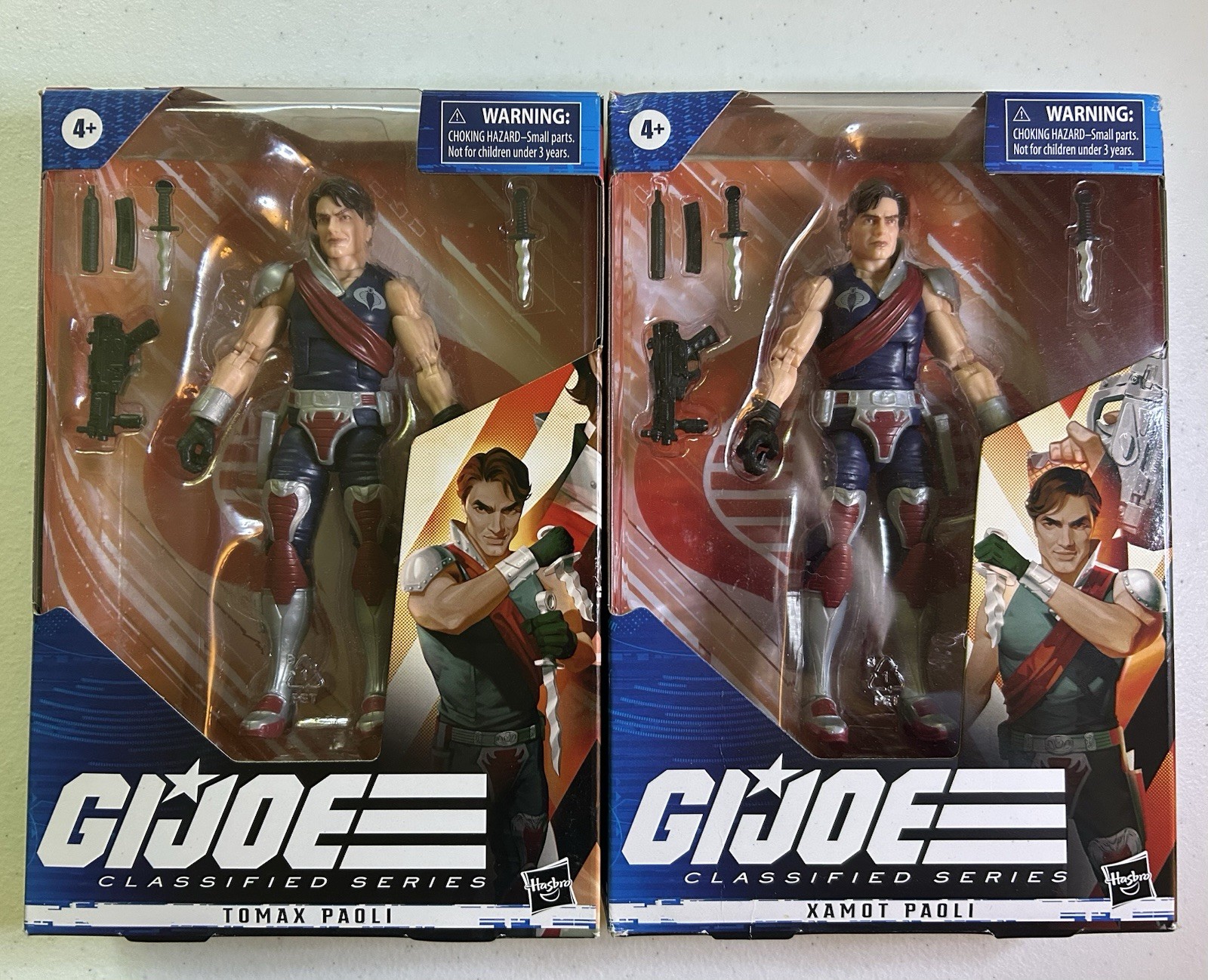 G.I Joe Classified Series – #44 #45 Xamot & Tomax 6 Inch Figures Cobra NEW