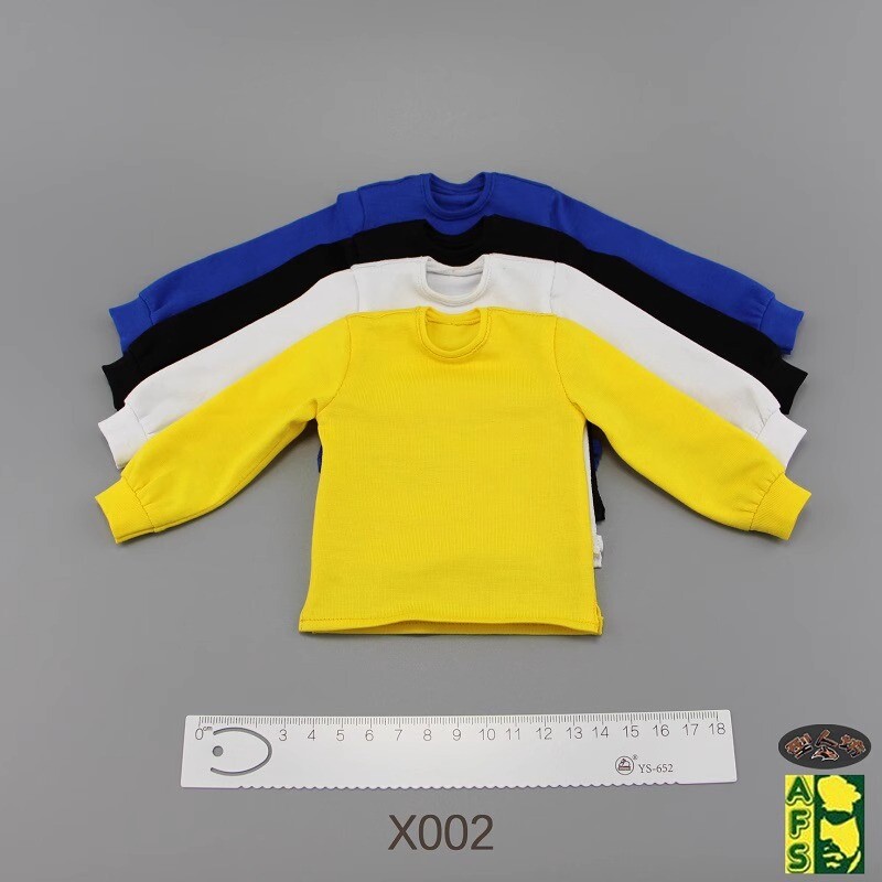 AFS X002 1/6 Male Loose Casual Long Sleeve T-shirt Sweatshirt For 12&Prime; Figures