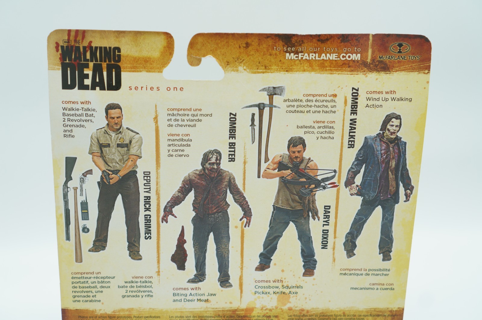 McFarlane Walking Dead Deputy Rick Grimes Black White Series 1 Figure 2011