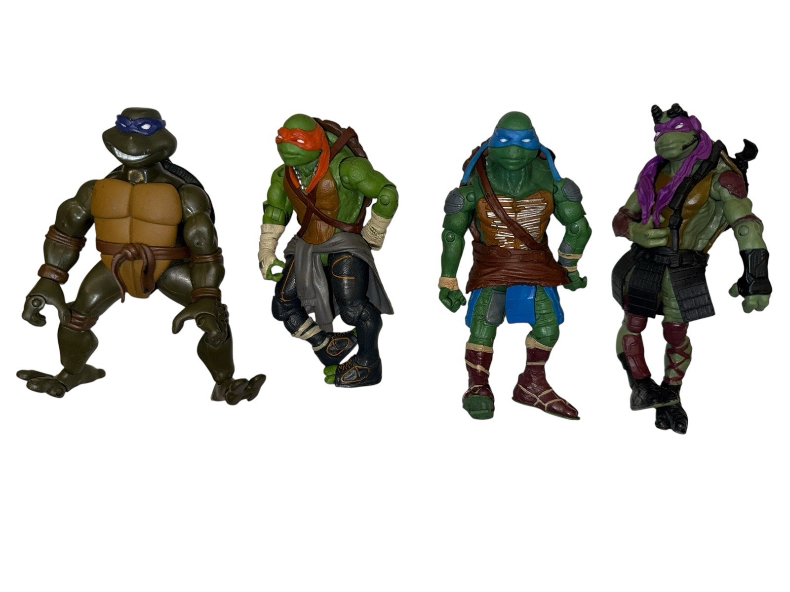 2014 Teenage Mutant Ninja Turtles 5&Prime; Action Figures Paramount Pictures Lot of 4
