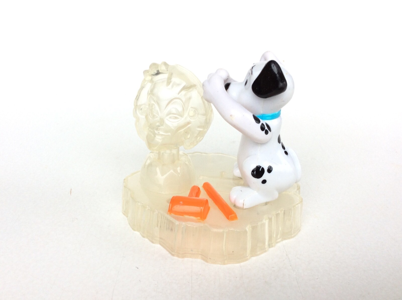 101 Dalmatians Frozen Ice Sculpture Figure, Vintage McDonald&rsquo;s 1990&rsquo;s