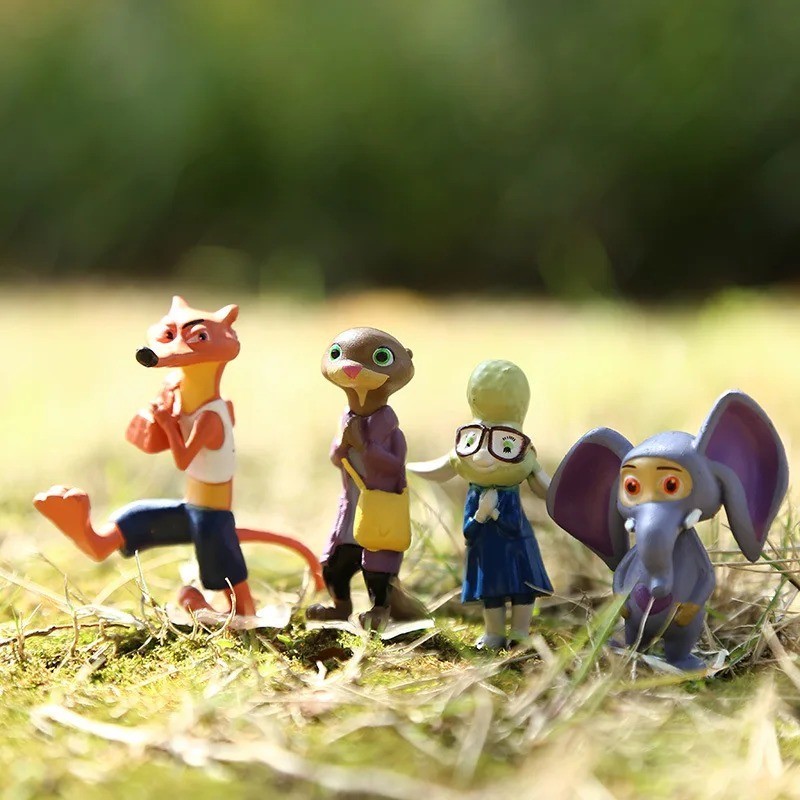 Zootopia Animals Dolls Figures Cake Topper Party Toys Gift – 12 Pcs Set