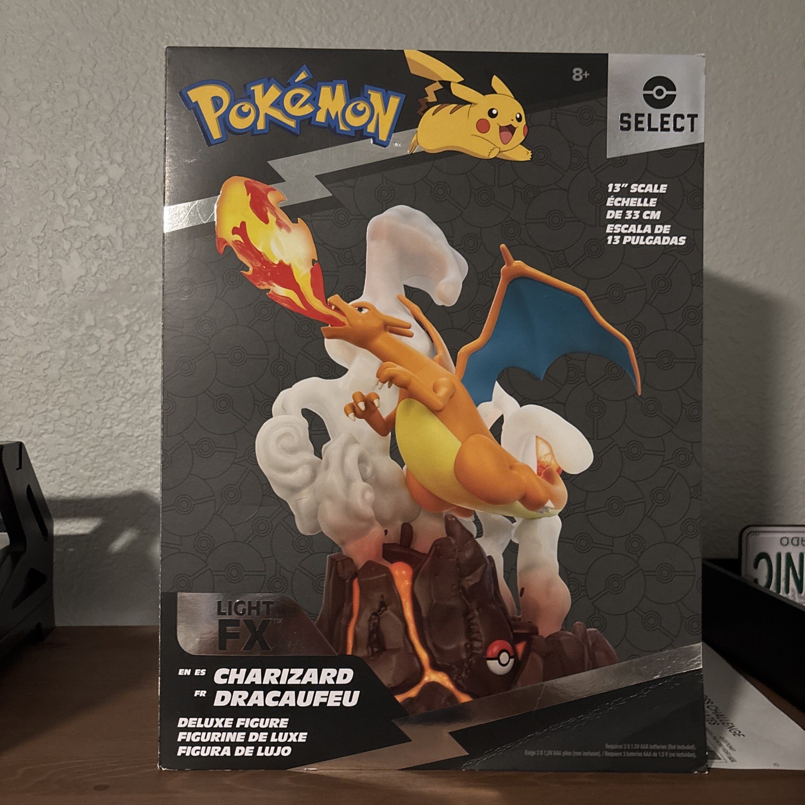Pokémon Charizard Deluxe Collector’s Statue – 13-Inch with Light Up Function