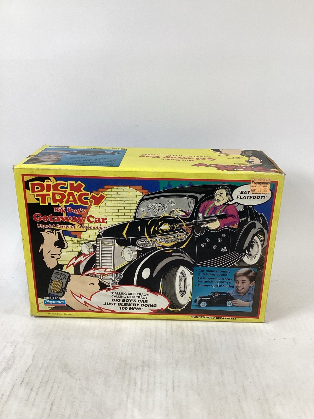 Vintage NOS 1990 Playmates Dick Tracy Big Boy&rsquo;s Getaway Car
