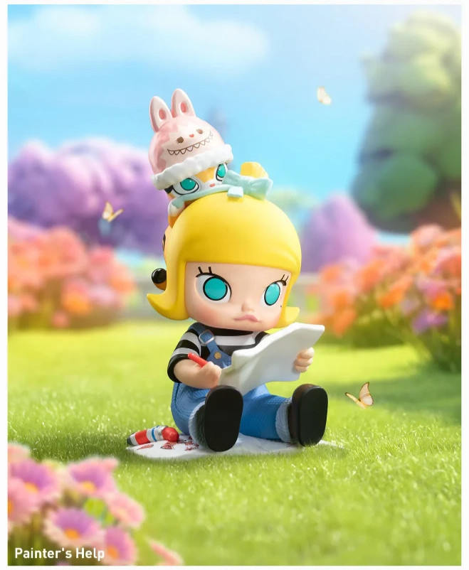 POP MART Finding MOKOKO Laububu Figure Sealed in Open Box Painter&rsquo;s Help