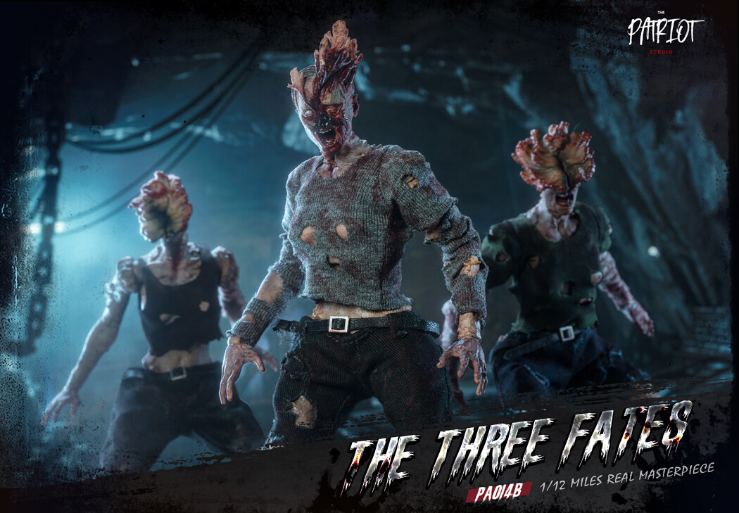 Patriot studio 1/12 The Three Fates Clicker Action Figure Model Toy 3PC Figure