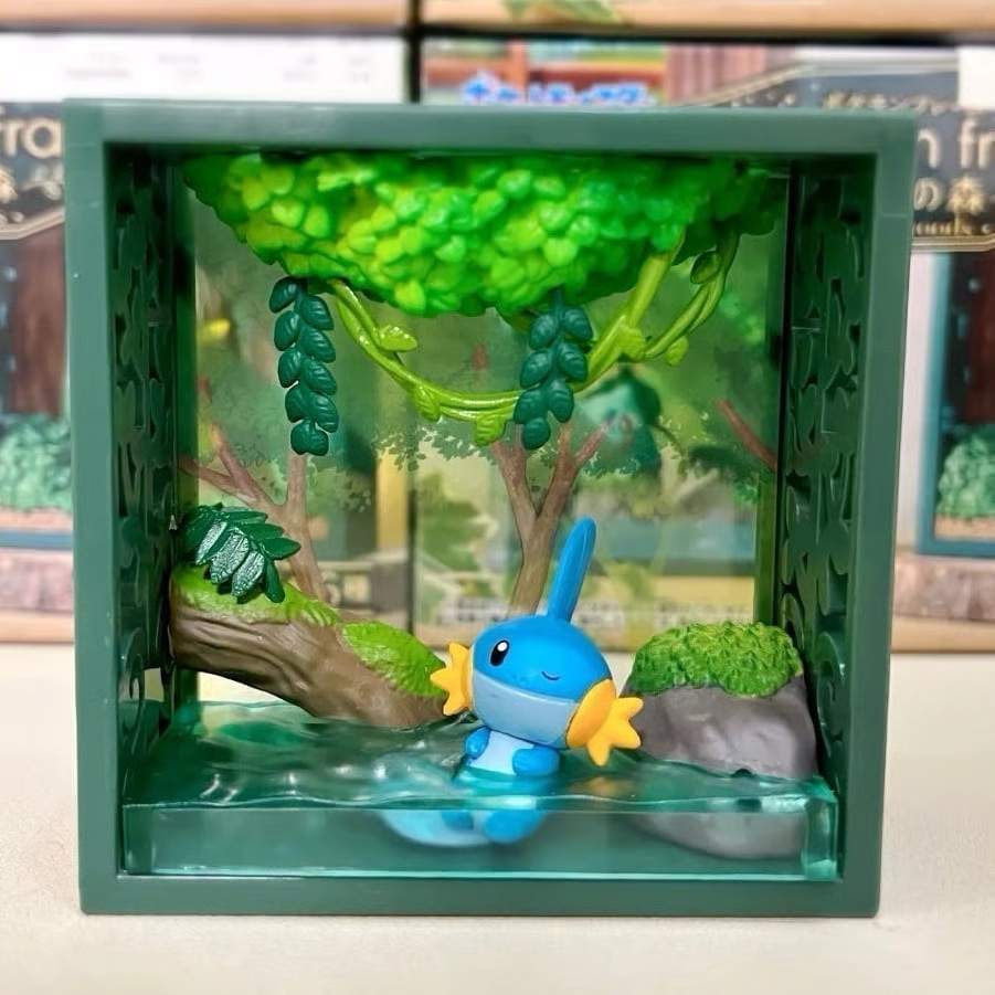 Mudkip Pokémon center Re-Ment Pokemon Frame series #1 « Deep Woods »