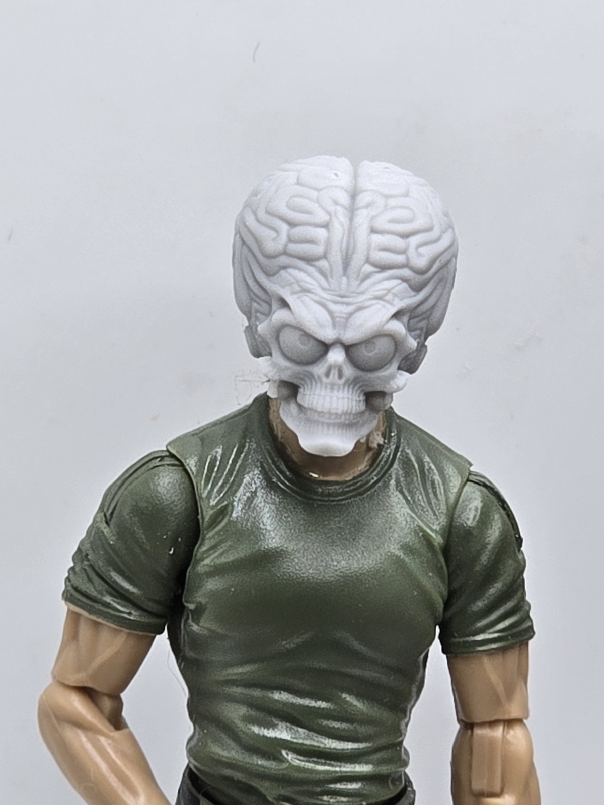 3d Printed ACK ACK MARTIAN Head 1:18 3 3/4&Prime; GI Joe 25th Anniversary B110