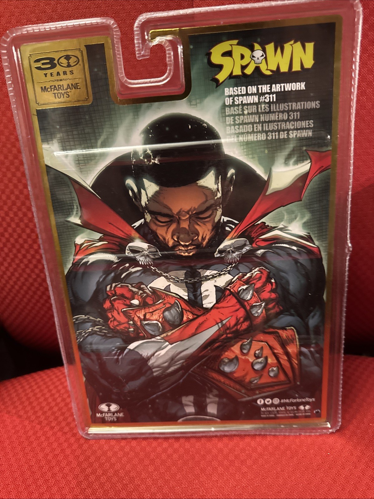 SPAWN #311 MCFARLANE TOYS GOLD LABEL AUTOGRAPH SERIES 30th ANNIVERSARY FIGURE