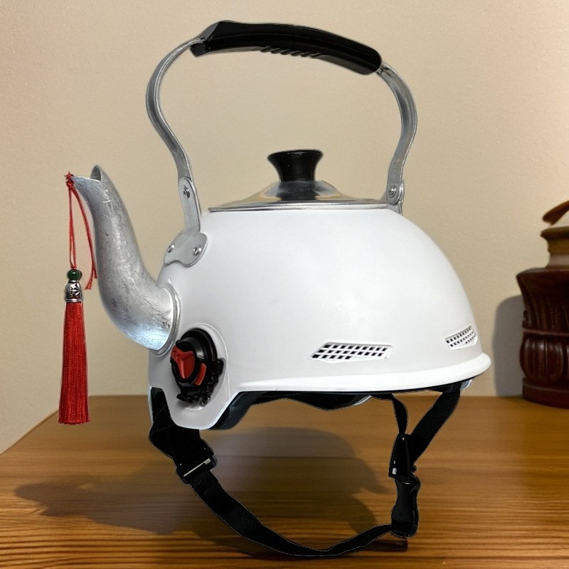 ABS Helmet Hat Tiktok Creativity Teapot Rice Cooker Prop Cosplay Gift Imitate