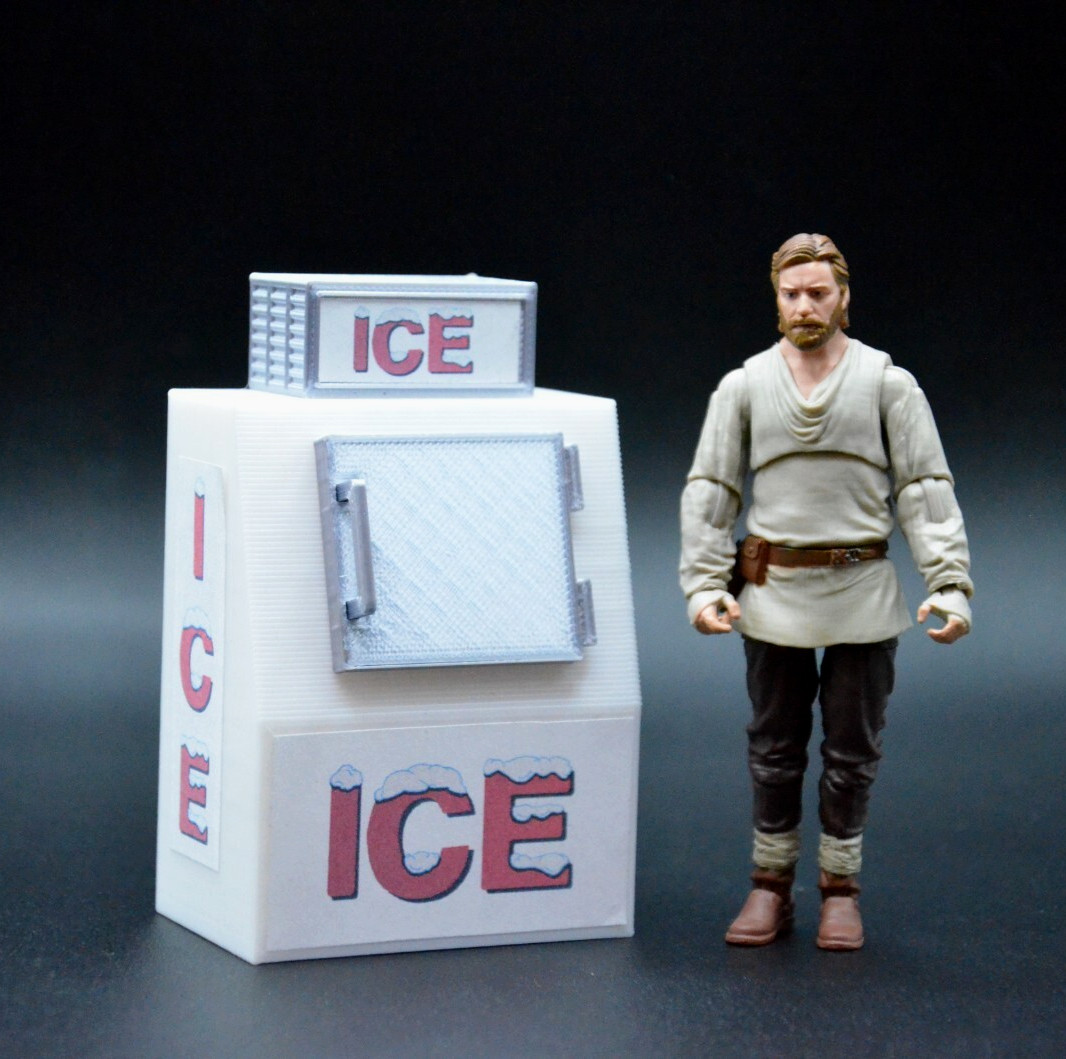 PACKAGED ICE MACHINE COOLER 1:18 SCALE FIGURE DIORAMA CUSTOM STAR WARS GI JOE