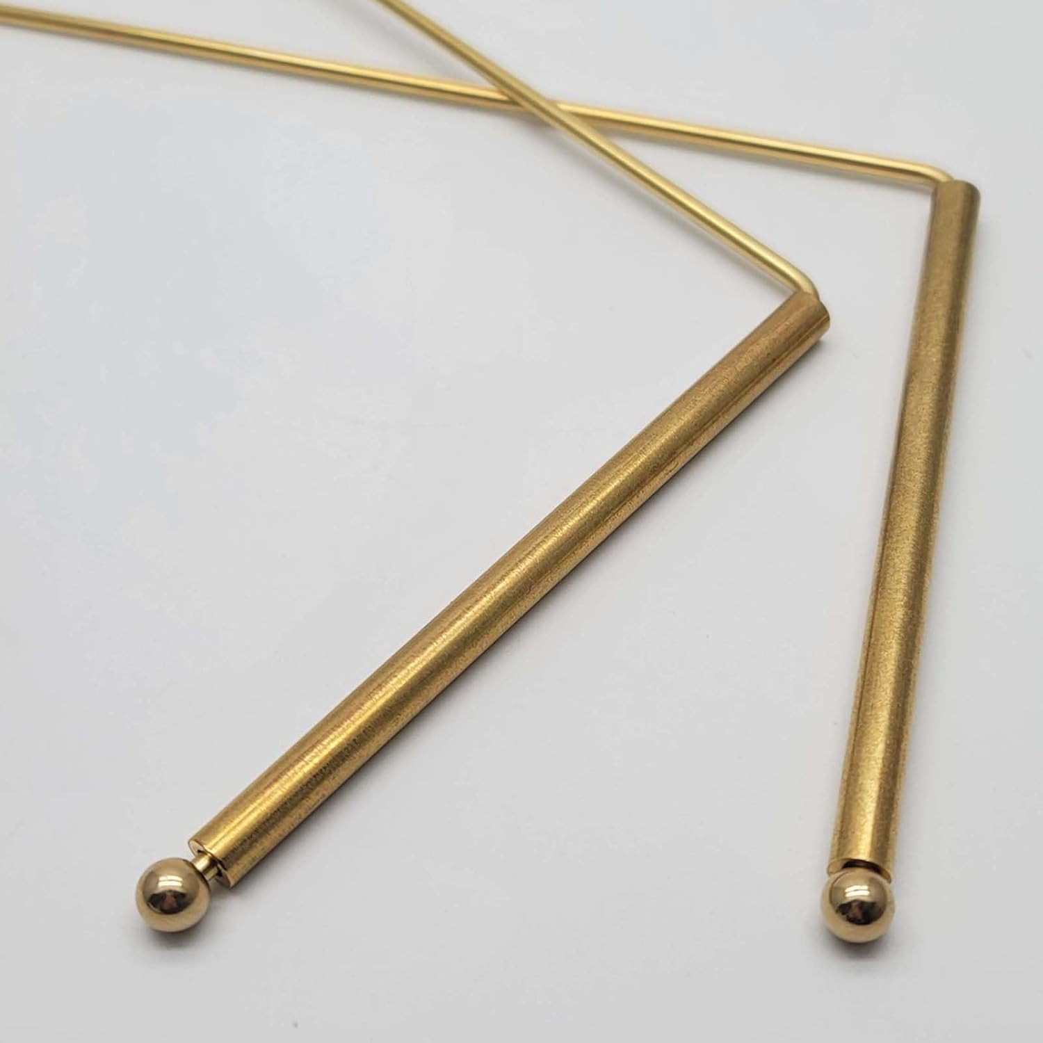 Brass Dowsing Rods – 2Pcs Divining with Bag – Witching Sticks, Spirit…