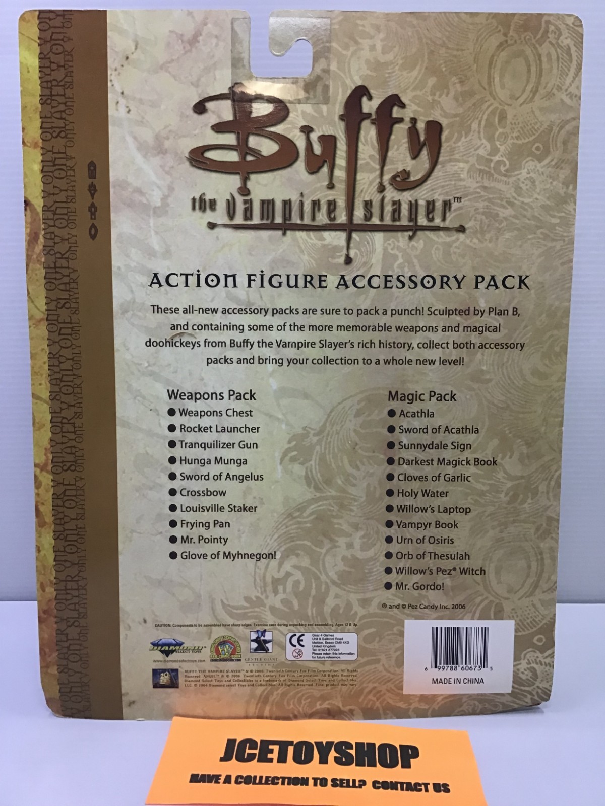 DIAMOND SELECT BUFFY THE VAMPIRE SLAYER ACTION FIGURE ACCESSORY PACK MOSC
