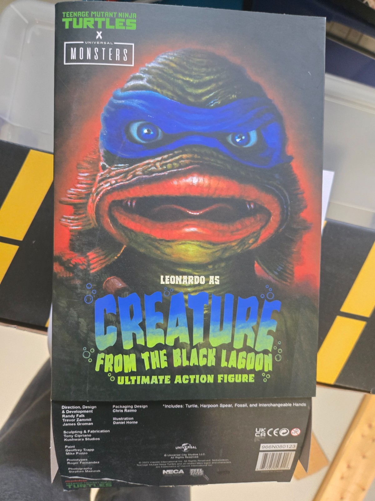 NECA TMNT x Universal Monsters Leonardo as Creature from Black Lagoon Action