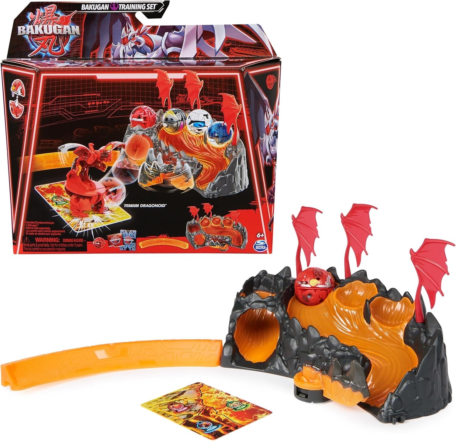 Bakugan Training Set with Titanium Dragonoid, Dragon Clan Themed New in box