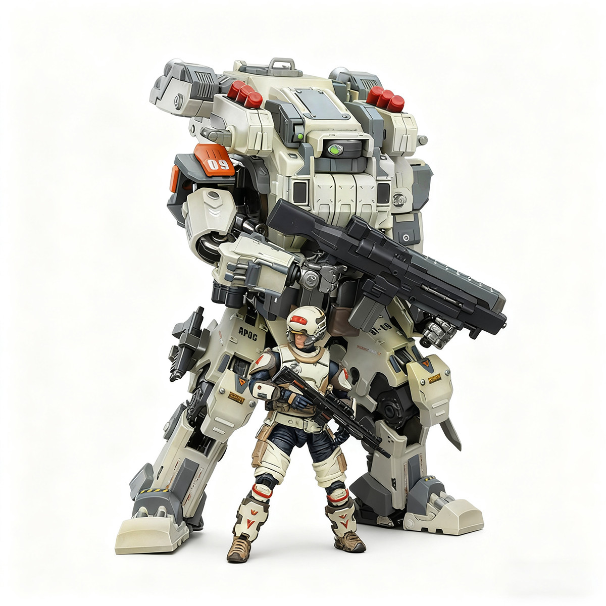 JOYTOY 1/25 APOC Series Bedrock Albus Standard Combat Type Mech+UNSC Medic Levi