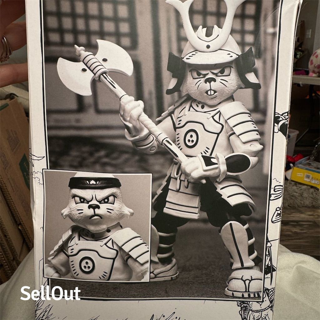 NECA Usagi Yojimbo 7&Prime; B&W Action Figure TMNT Samurai Adventure