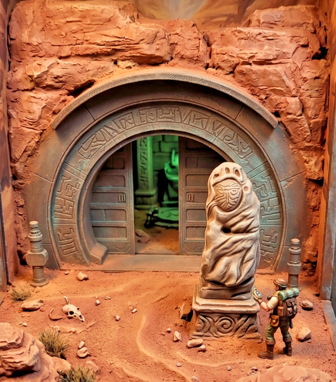 Dok-Ondar&rsquo;s Den of Antiquities Entrance Diorama 1:12 Scale or 1:18 Scale
