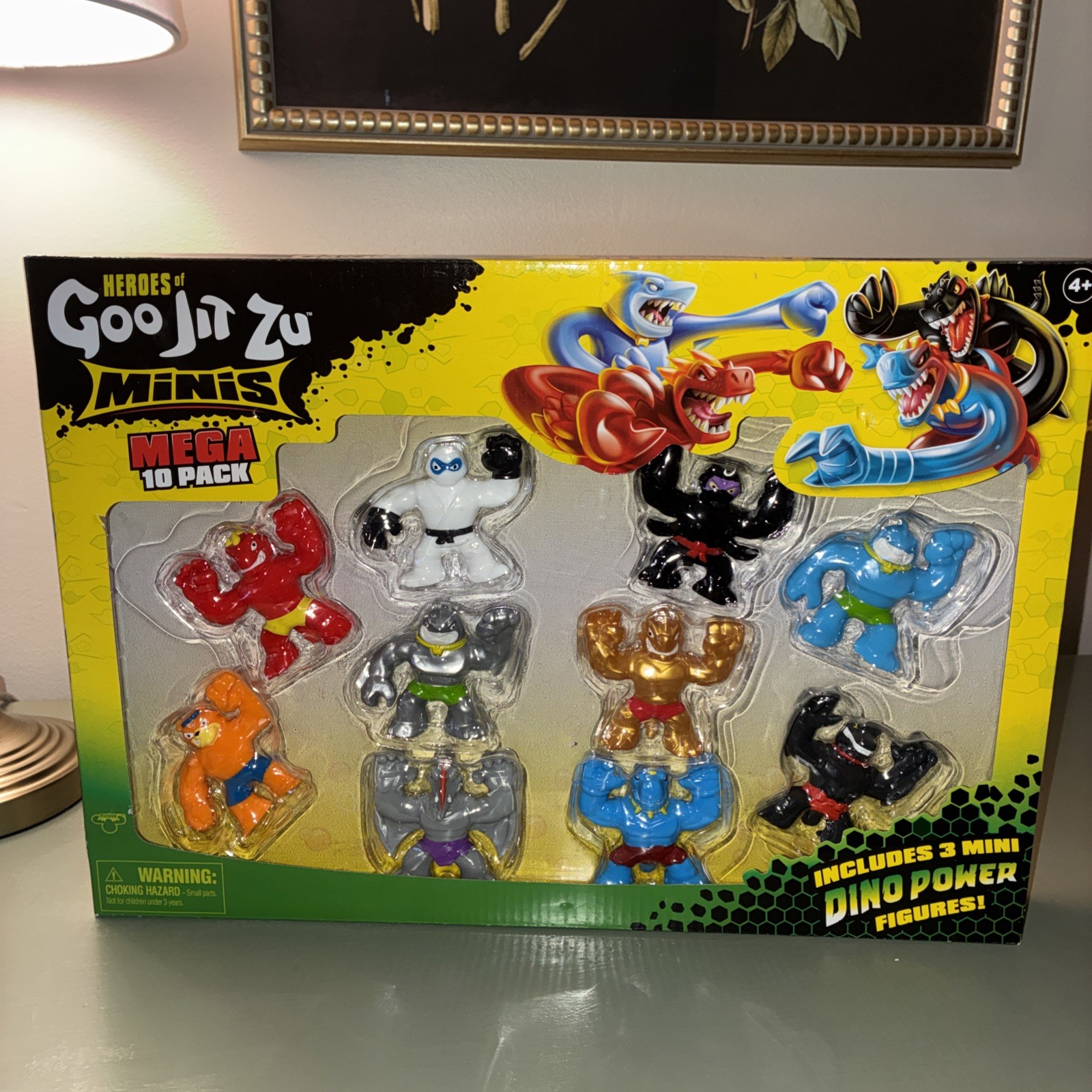Heroes of Goo Jit Zu Minis Mega 10 Pack Stretchy Squishy 2.5&Prime; Figures Ages 4+