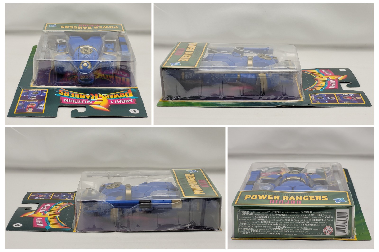 Hasbro Retro Morphin Power Rangers Tommy White Green Ranger Complete Set Ninjor