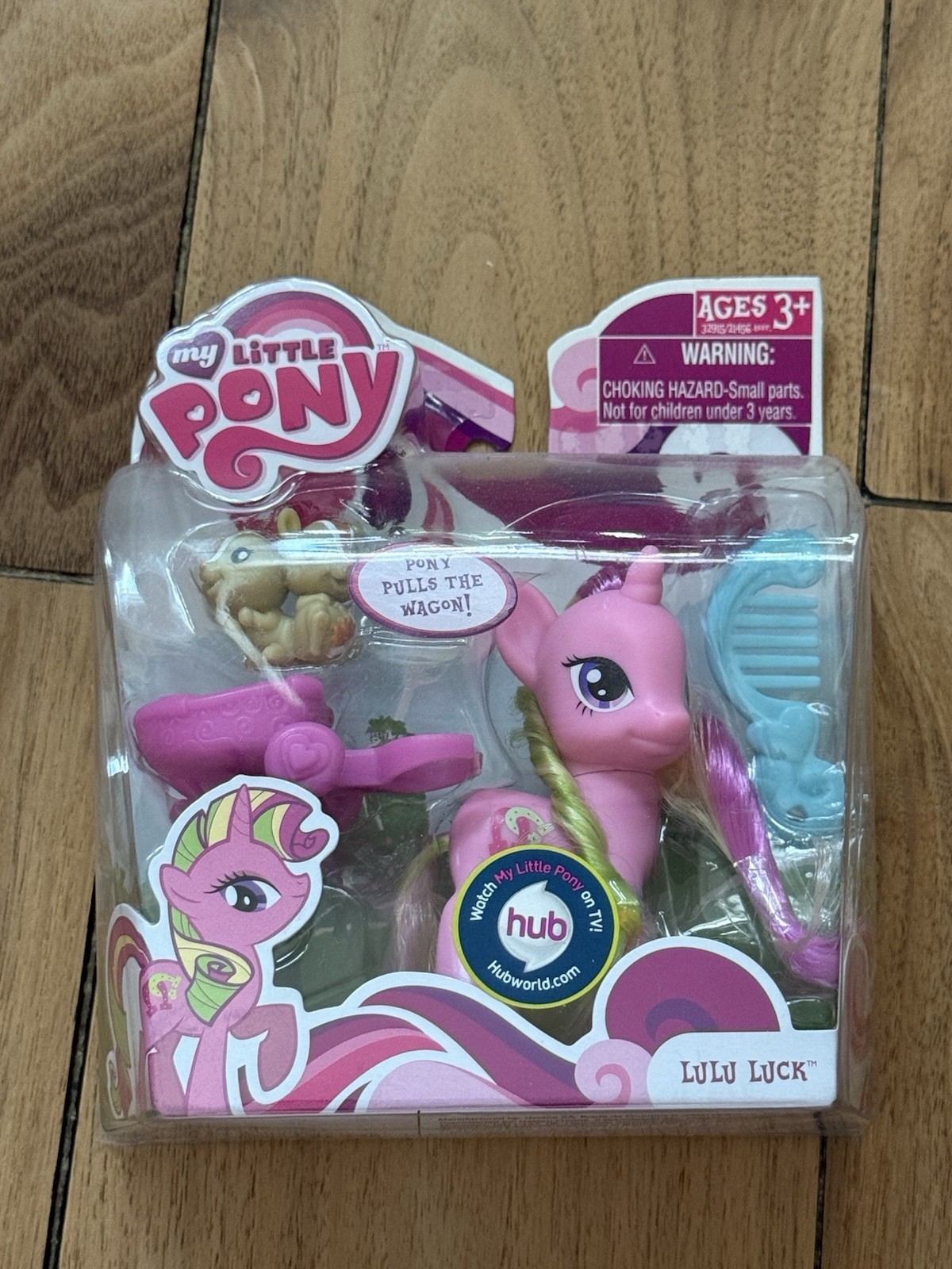 My Little Pony G4 Lulu Luck with Wagnon 3&Prime; Figure NIP Brushable