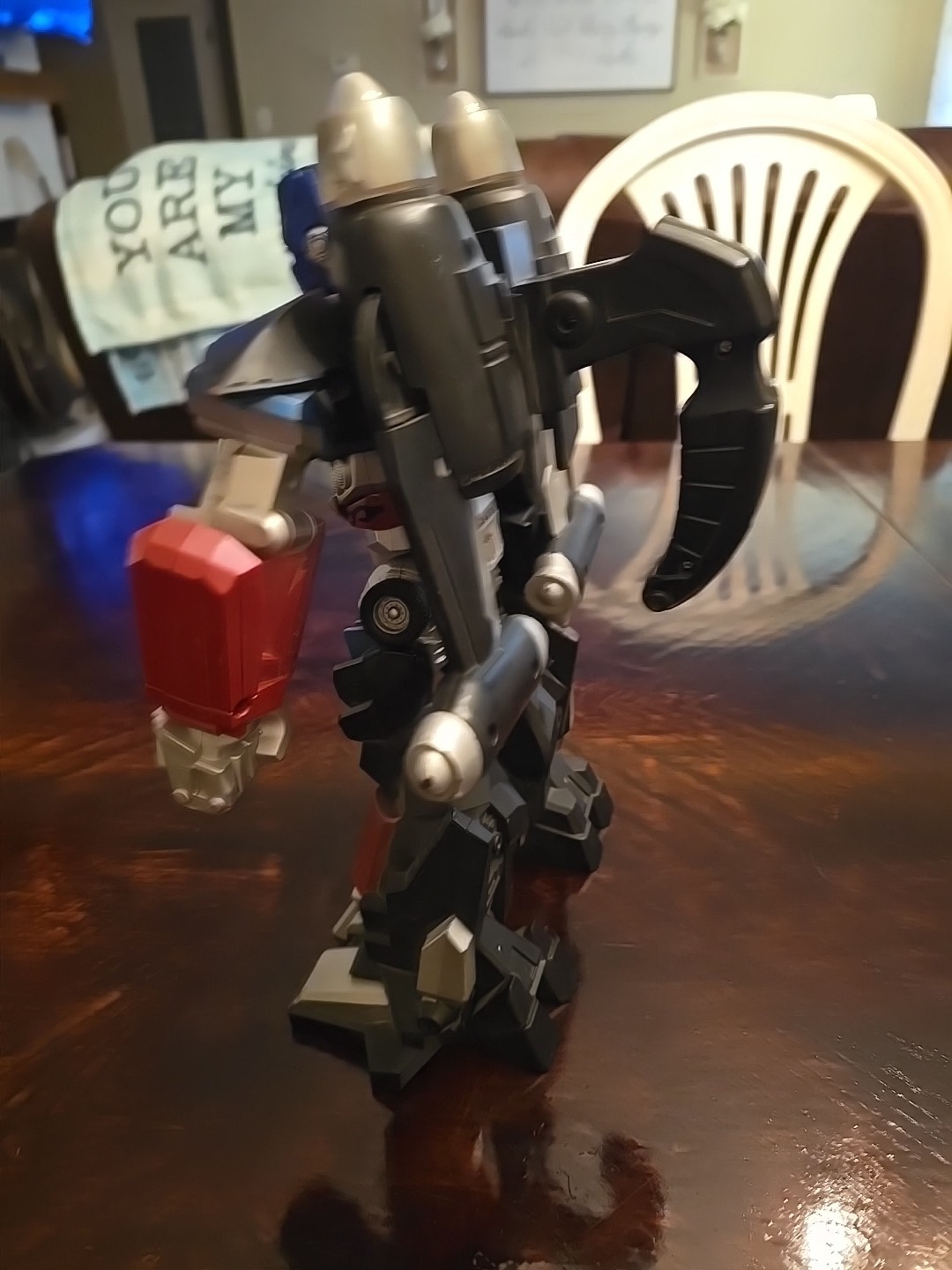 Transformer Mega Power Bots Jet Optimus Prime-watch video