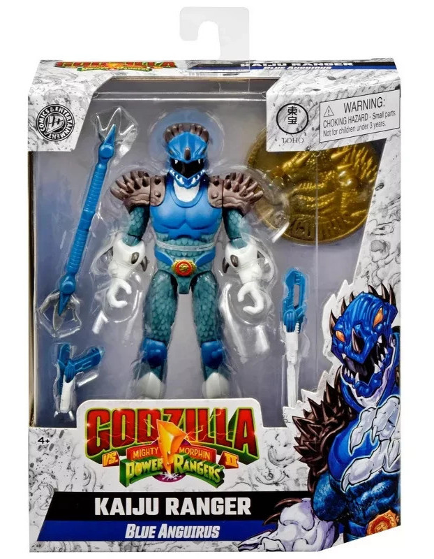 Godzilla VS Mighty Morphin Power Rangers KAIJU RANGER BLUE ANGUIRUS 6&Prime; Figure