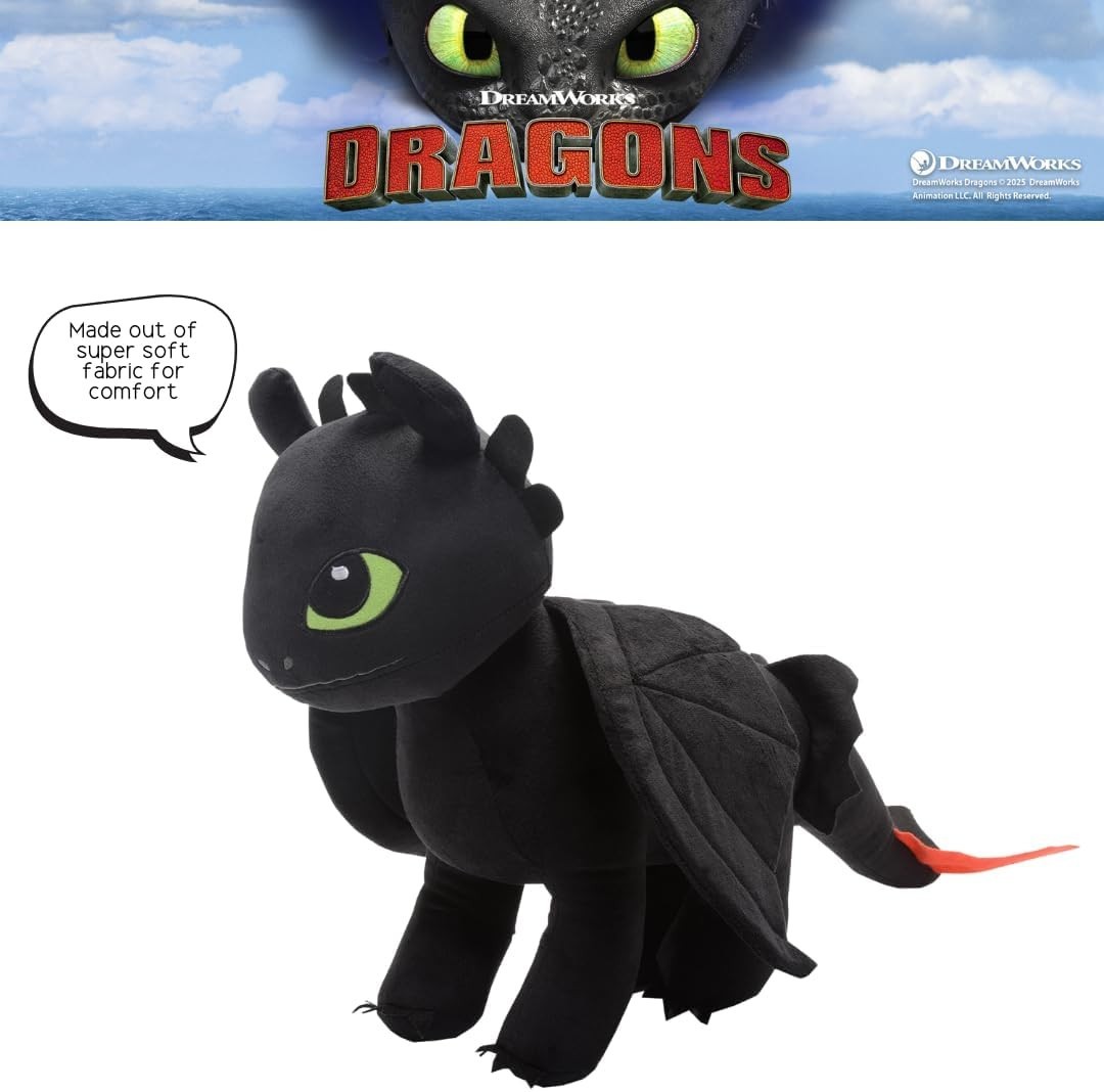 Toothless Plush Cuddle Pillow Buddy – 24×13 inches – A DreamWorks Collectible