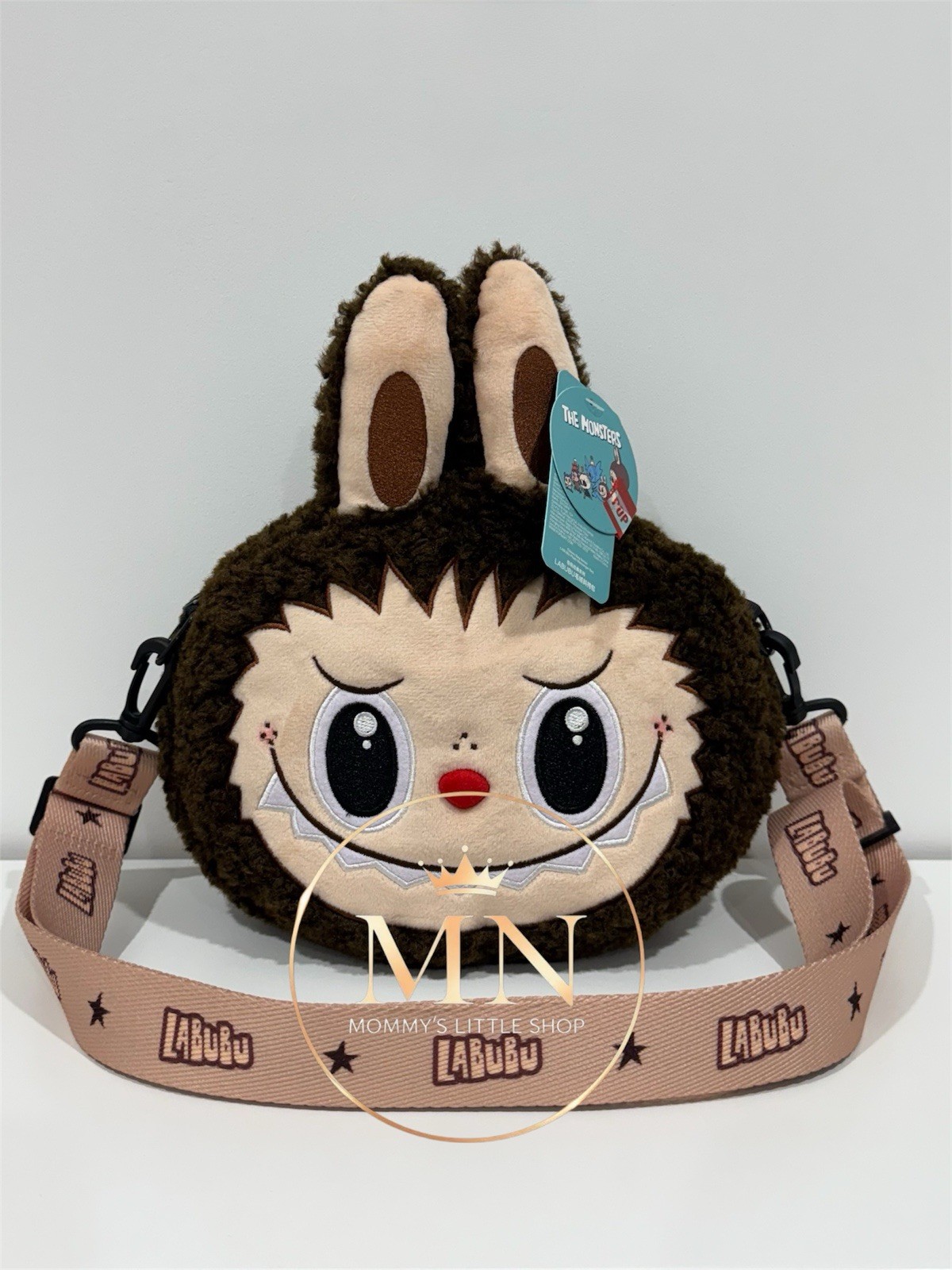 🇺🇸Authentic POPMART PopLand EXCLUSIVE Labubu Head Plush Crossbody Bag NWT