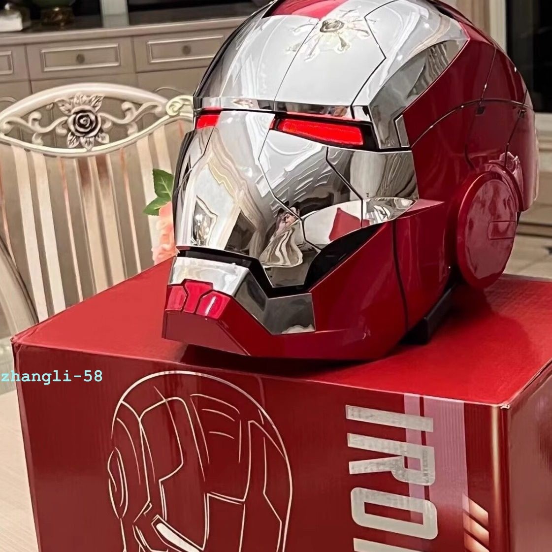 New Stock!!! Autoking Iron Man Helmet MK5 1/1 Voice/Remote/Touch Control Mask