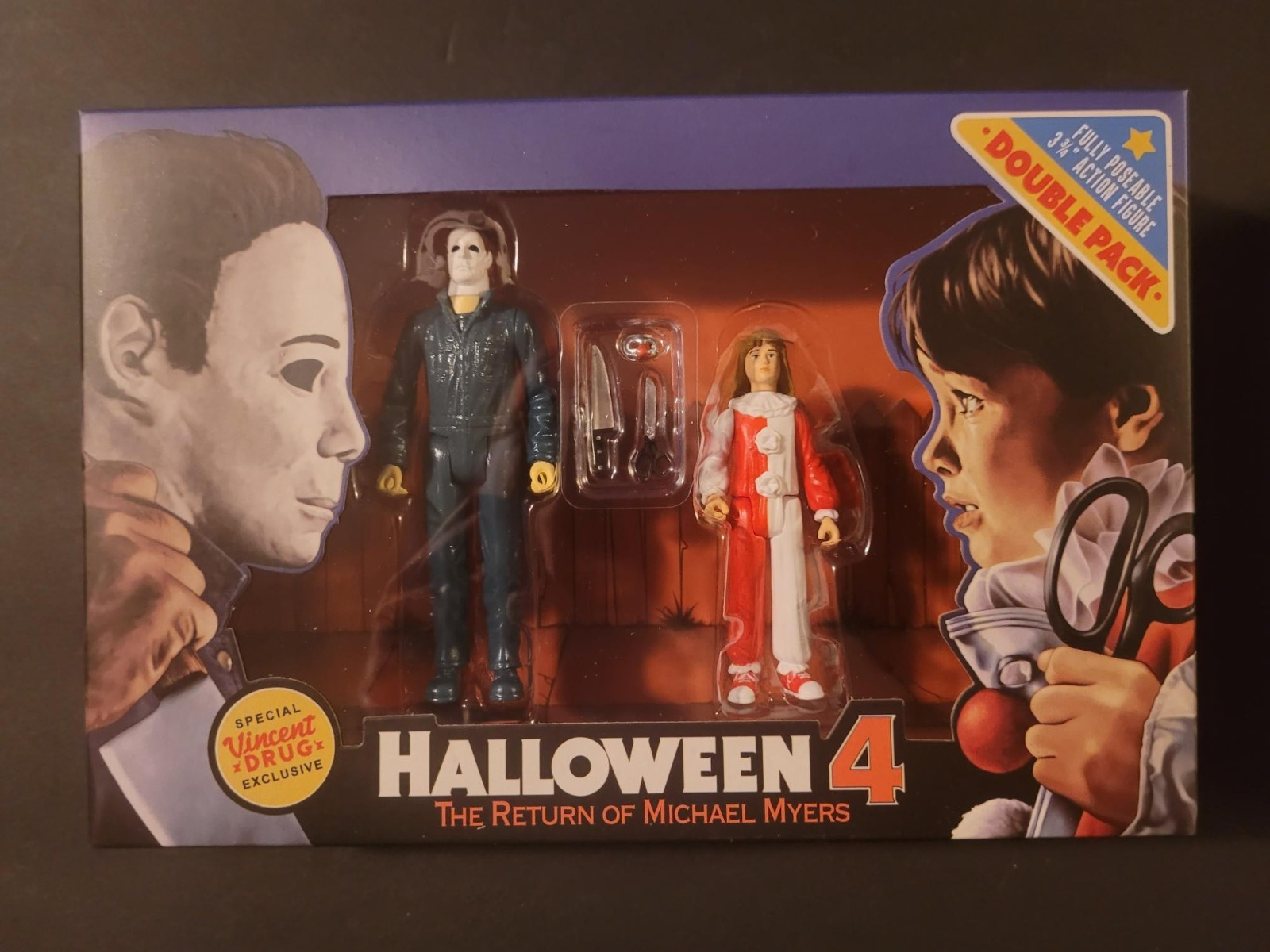 FRIGHT RAGS HALLOWEEN 4 ACTION FIGURE TWO-PACK!! MICHAEL AND JAMIE!! SEALED