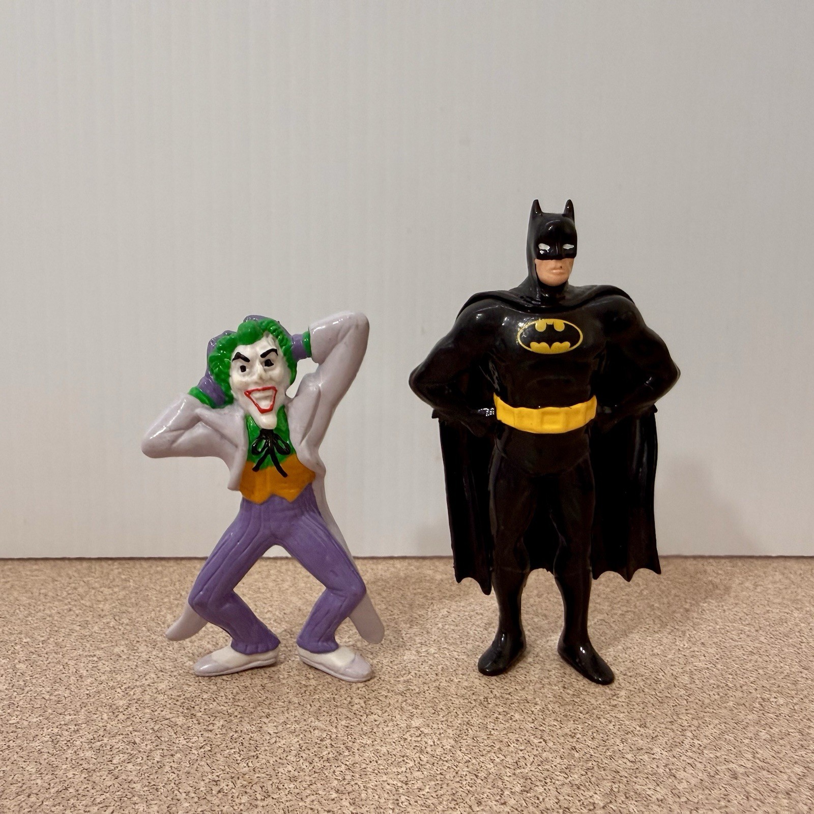 The BATMAN & JOKER 2” PVC Figure Applause DC Comics Batman Vintage 1989