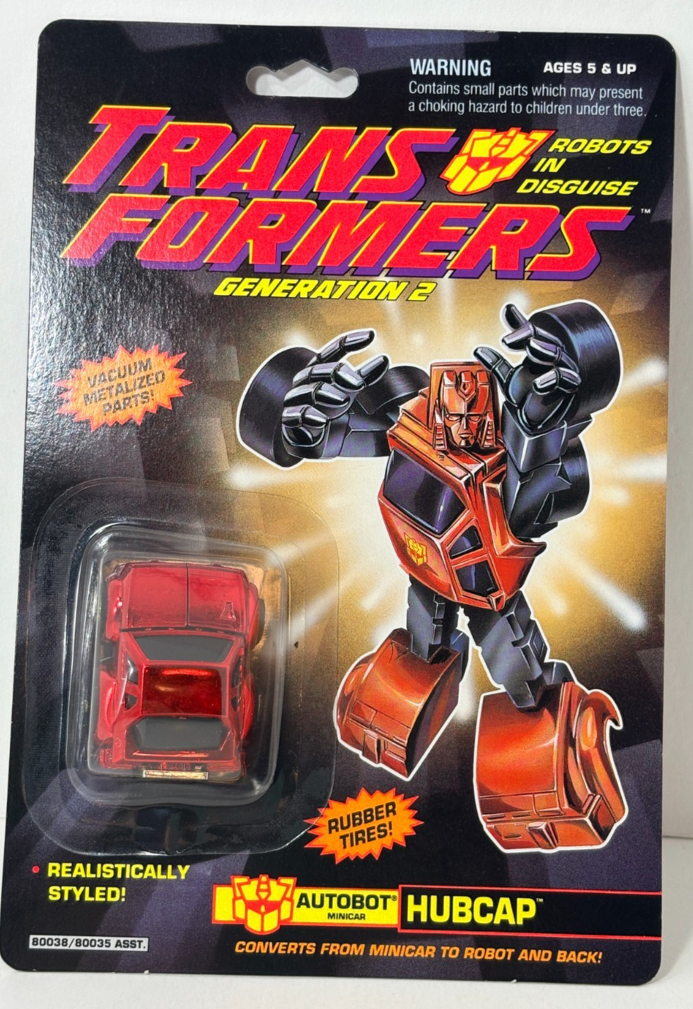 Hasbro Transformers G2 Minibot Hubcap 1992 Sealed NM- Generation 2 NEW