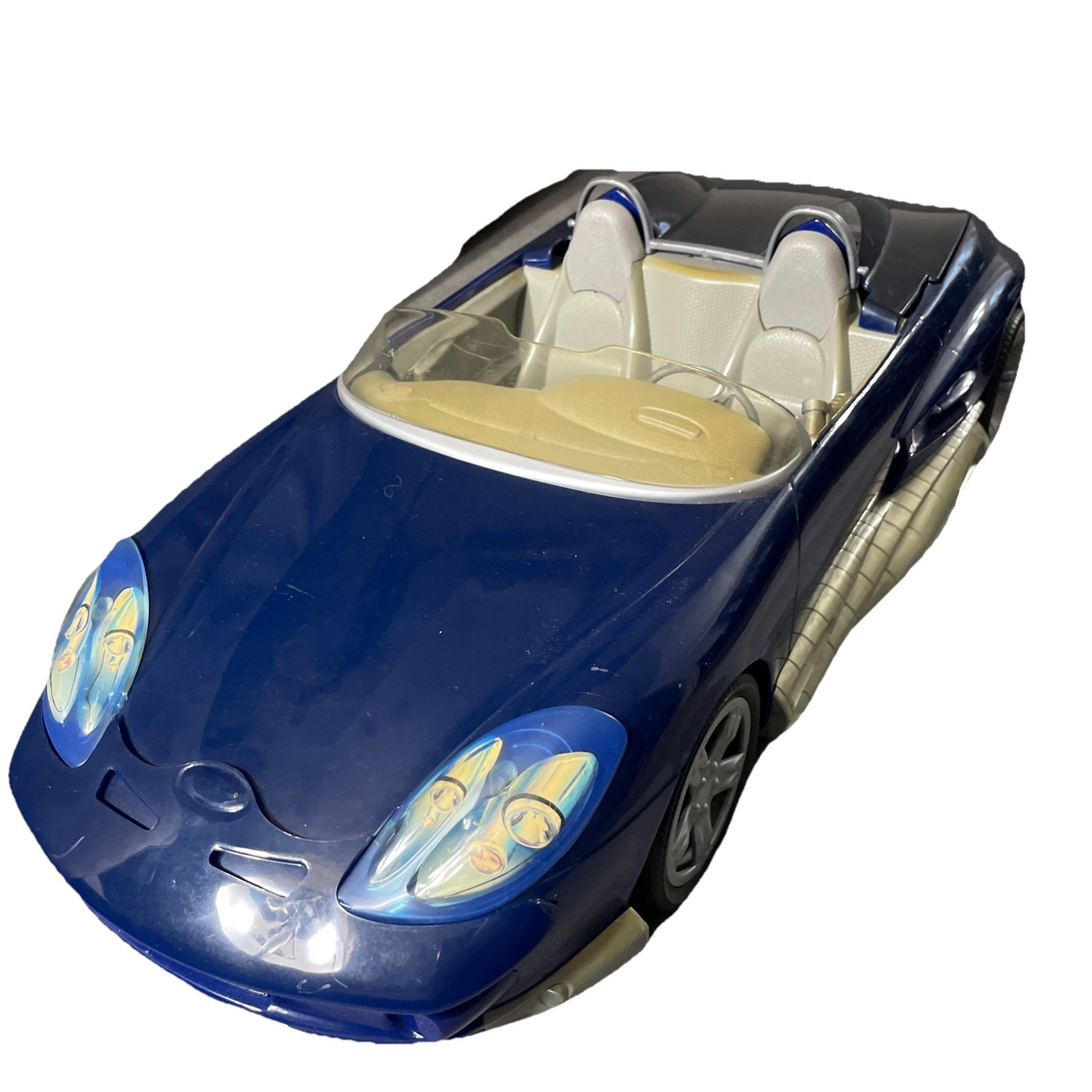 1998 Max Steel MX-48 Turbo Convertible 22” Action Figure Car Incomplete
