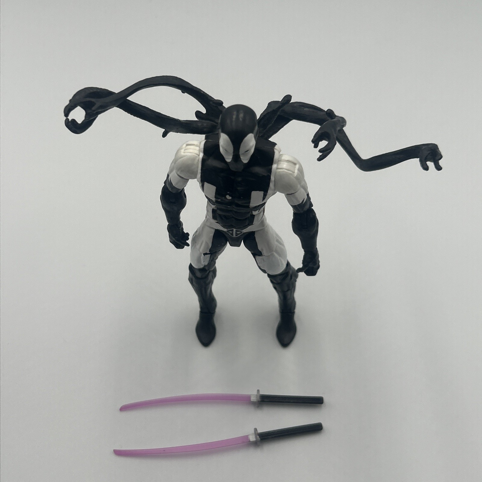 Marvel Legends Deadpool Back In Black 6” Gamestop Exclusive Incomplete
