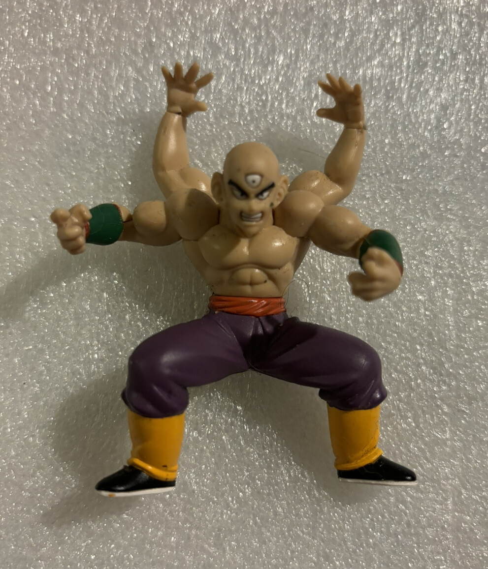 Dragonball Z Gashapon Japan Capsule Figure: Tien Shinhan Posable Four Arm Form!