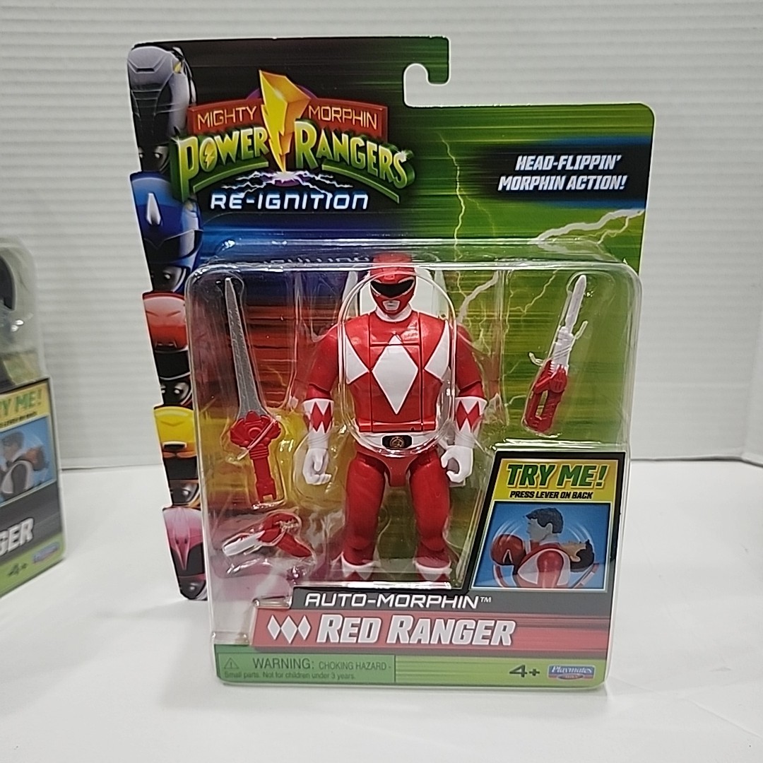 Power Rangers Re-Ignition Auto Mighty Morphin Head-Flippin&rsquo; Lot Set Playmates