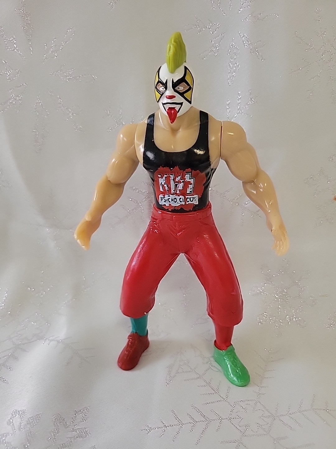Psycho Clown Lucha Libre Action Figure 7” | Mexican Wrestler AAA CMLL INew Green