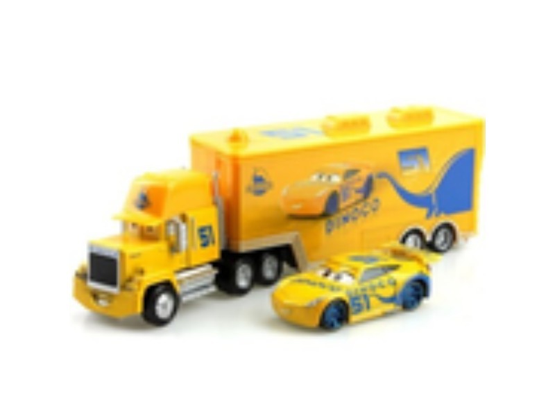 2-Pack Disney Pixar Cars NO.51 DiNOco Cruz & Hauler Truck Diecast Toys 1:55 Car