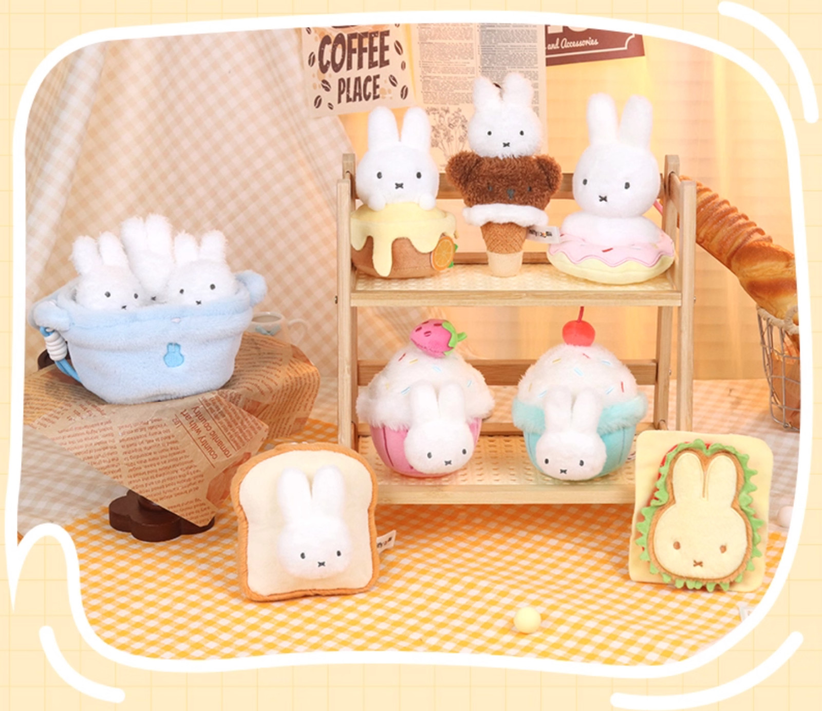 💡 Reesee x Miffy Food Workshop Series Plush One Random Blind Box