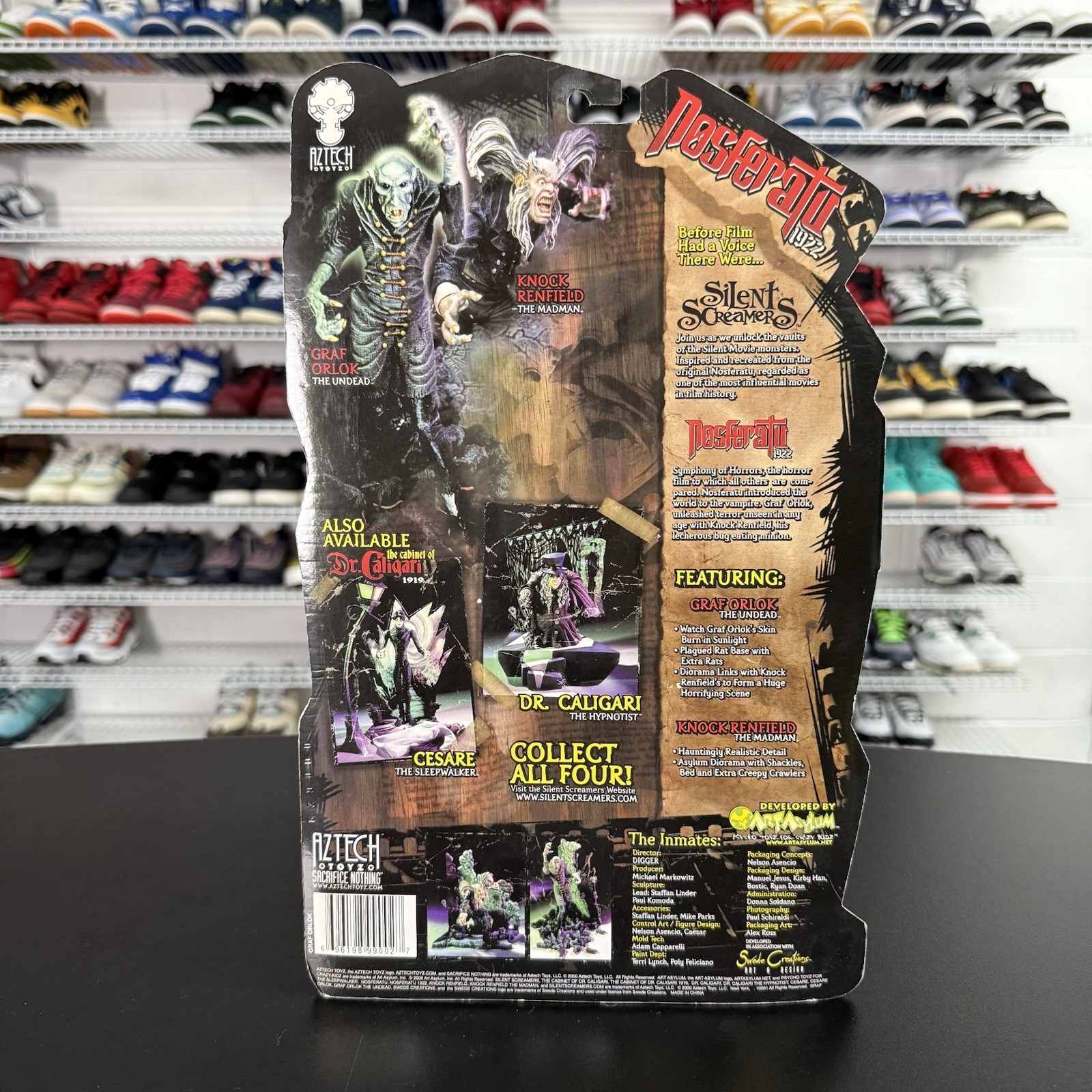 Vintage Nosferaru 1922 Graf Orlok Action Figure Silent Screamers Series 1 NIB