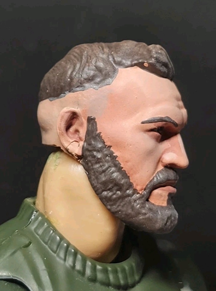 HEAD ONLY Tom Hardy Custom painted head Gi joe Classified Valaverse Outback