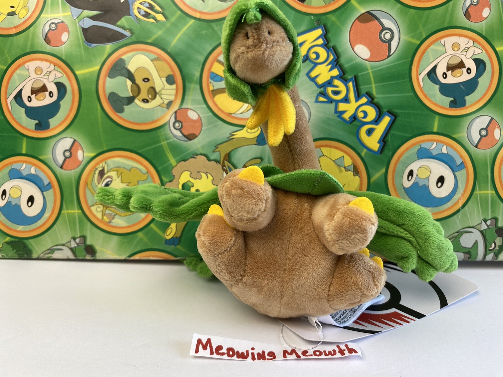 Pokemon Center TROPIUS Poke Plush Sitting Cuties FIT stuffed doll figure go toy