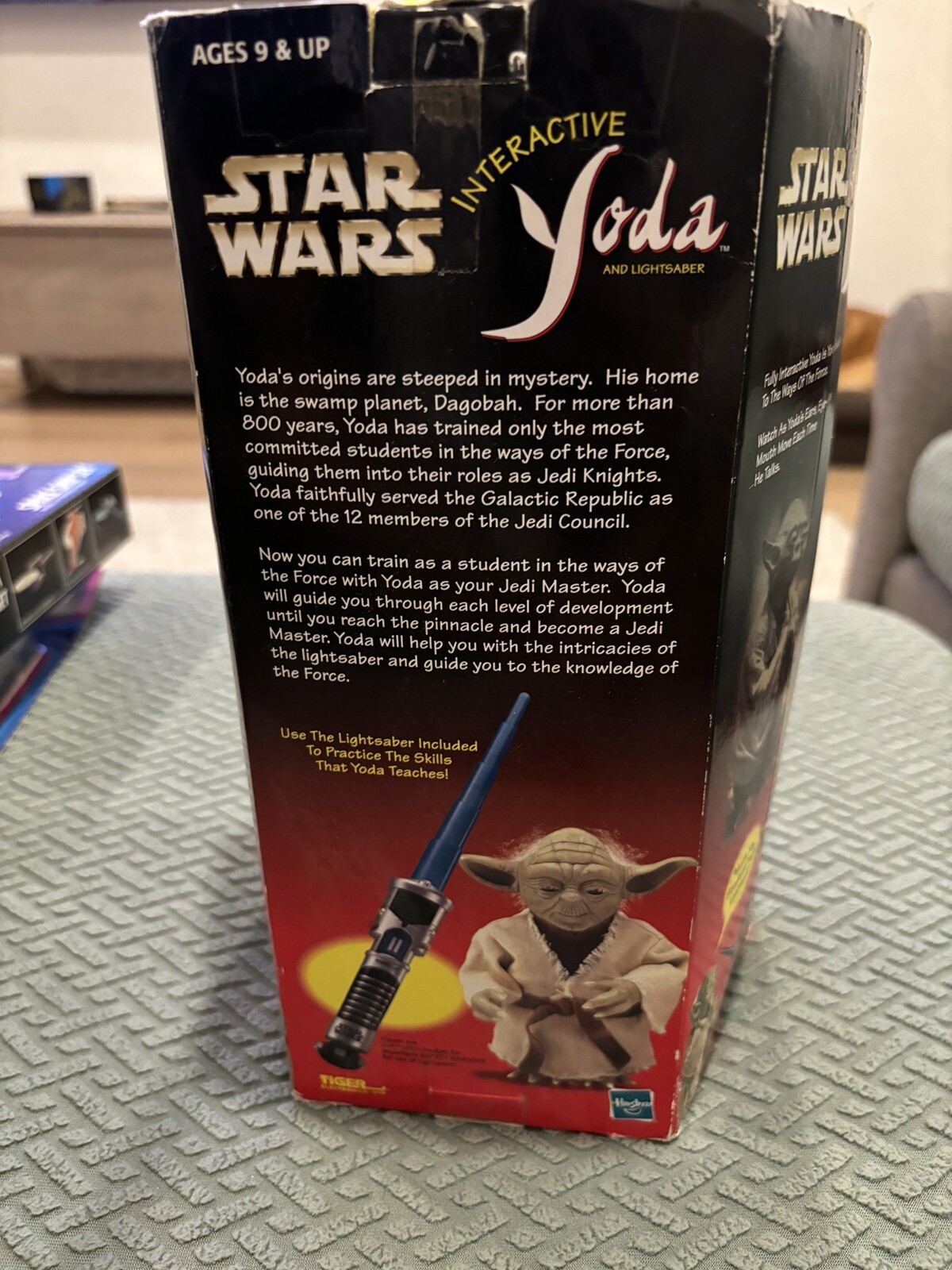 Star Wars TPM Interactive Yoda talking 2000 MIB Tiger talking w lightsaber 224