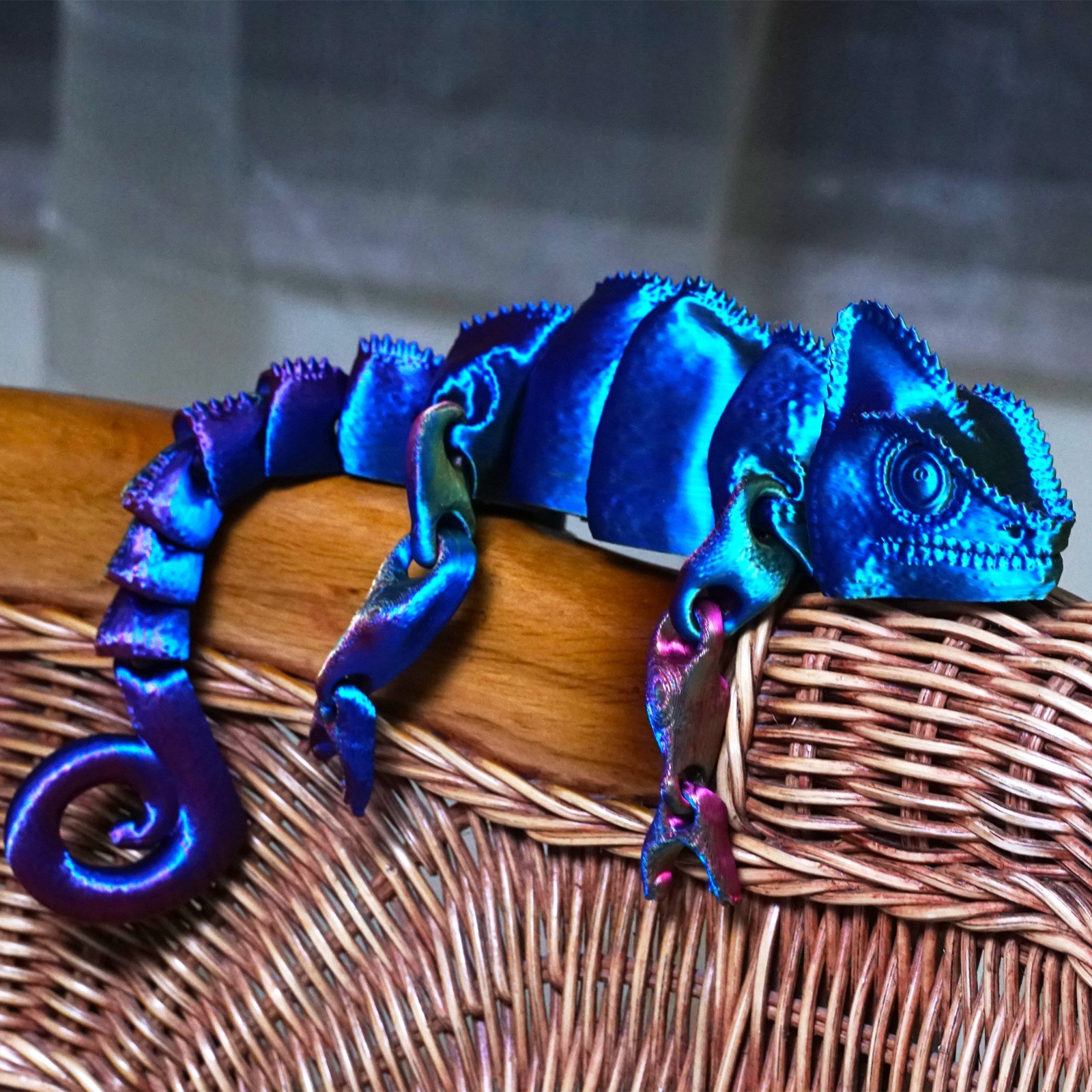 12inch 3D Printed Lizard Model,Articulated Animals Figure,Fidget Toys Home Decor