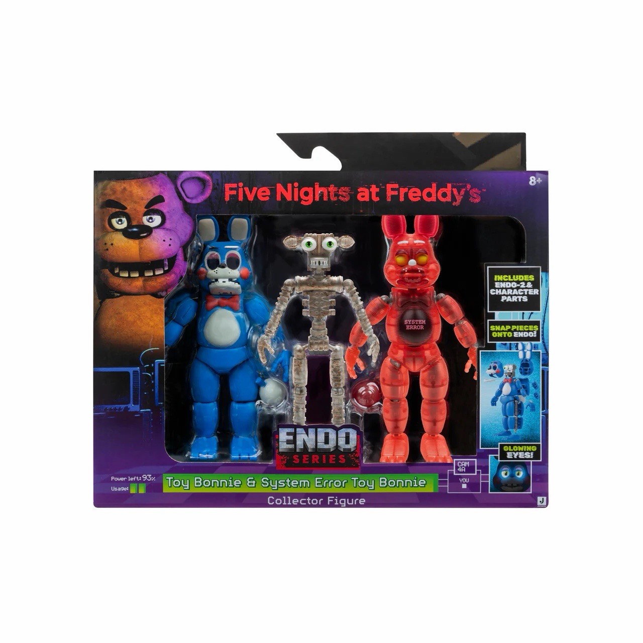 Five Night At Freddy’s Endo-02 TOY BONNIE & SYSTEM ERROR BONNIE 6.5&Prime; IN HAND