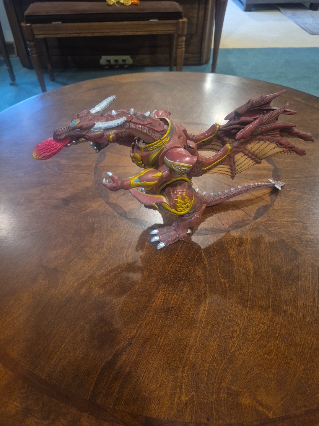 1998 Bandai Mystic Knights of Tir Na Nog PYRE The Fire Dragon of Dare