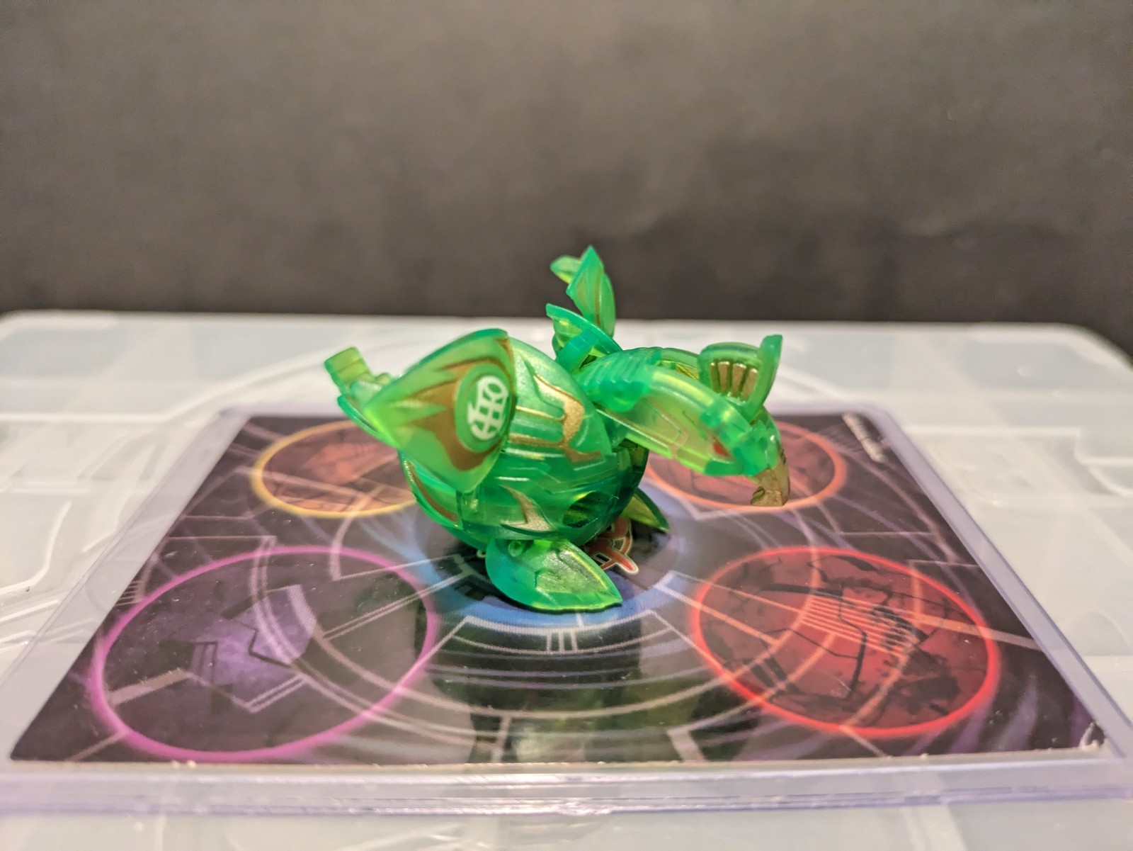 Bakugan B1 Translucent Neon Ventus Replica Cast Not Official Skyress