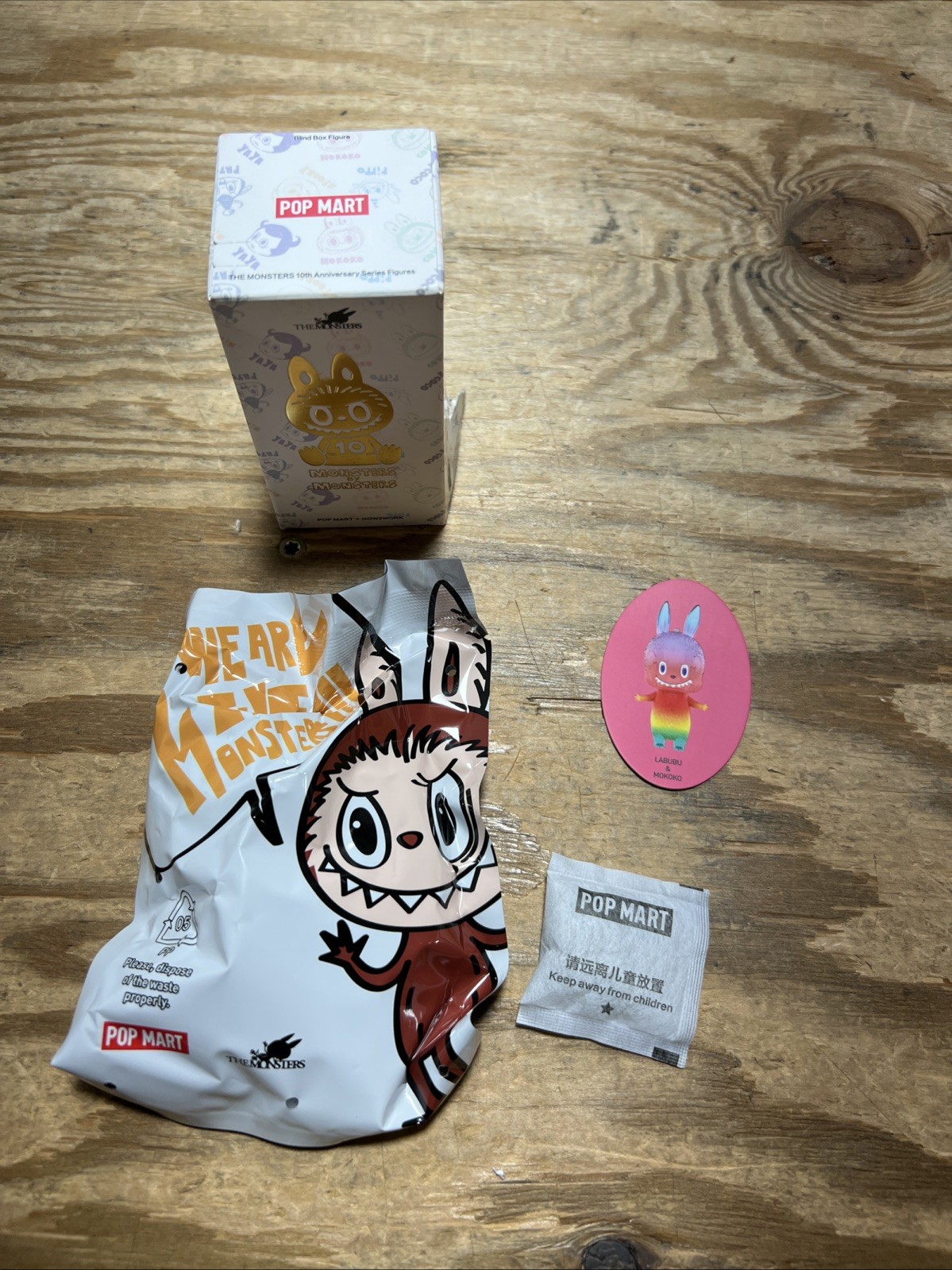 Mokoko- POP MART THE MONSTERS confirmed 10th Anniversary Labubu Sealed Bag